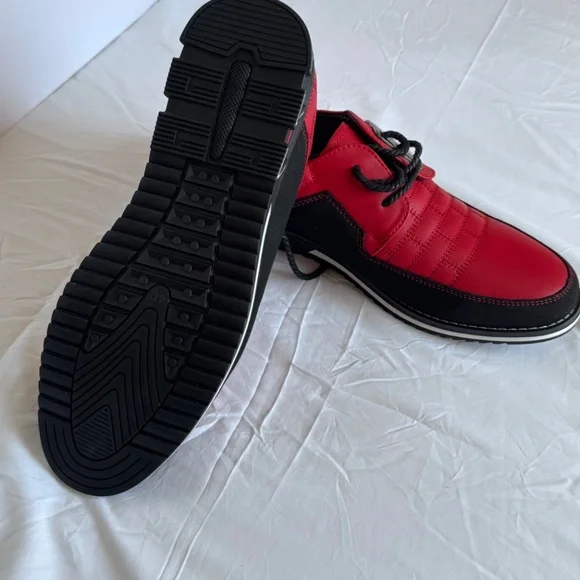 Shein Men’s Red & Black Lace-Up Dress Shoes | EU 40 / US 7 | NWT - Picture 5 of 6